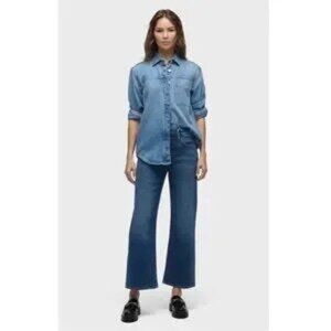 Hudson Jeans Blue Ankle & Cropped Women Jeans